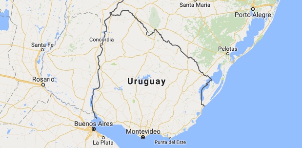 mapa uruguay